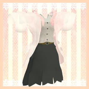 3Dモデル くるくる袖カーディガン【VRChat想定】ホオズキ/Tireru/レム/リィ/九尾の傍観者対応