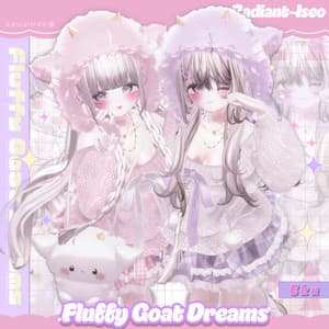 【Fluffy Goat Dreams 】ふわふわヤギの夢 🐐☁13アバター対応Radiant-iseo