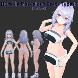 【7アバター対応】HumbleMarvelousDress Type-P(ハンブルマーベラスドレス タイプP)【MA設定済】【KIKYO】【Hakuu】【Manuka】【mao】【ririka】【mizuki】【rurune】【VRChat】