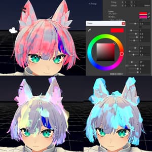 メラメラ光る効果を追加するマテリアル / Glow Material