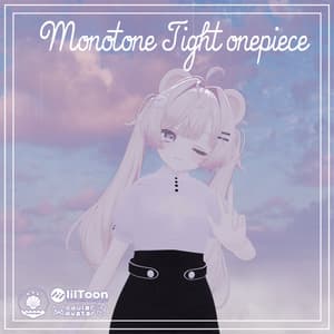 VRC想定 Monotone Tight one piece 複数アバター対応