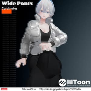 【15アバター対応】ワイドパンツコーディネート