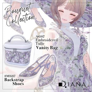 【15アバター対応】ブーケコレクション☆バックストラップシューズ【VRC想定衣装】