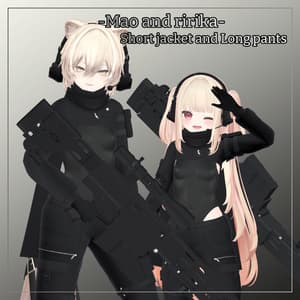 真央&りりか対応衣装【Short jacket and Long pants】