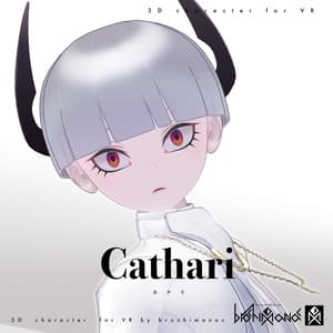 【オリジナル3Dモデル】Cathari カタリ【VRChatアバター】(無料おまけ)ShinigamiSan 死神さん