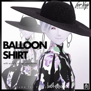 【旧素体対応】Balloon Shirt バルーンシャツ【VRChat想定衣装】