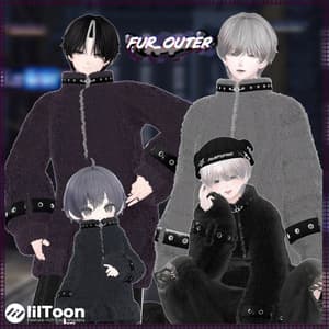【7アバター対応】FUR_OUTER【VRChat想定・MA対応】【+Head対応】