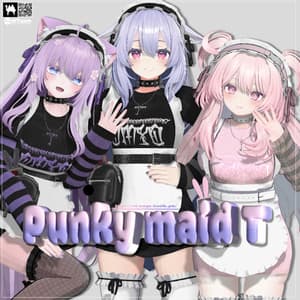 【50% セール】【6アバター対応】 💜パンクメイドT 💜 Punky maid T💜