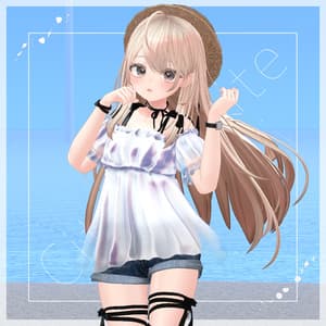 【44アバター対応】#CitrusWhite【VRChat向け衣装モデル】