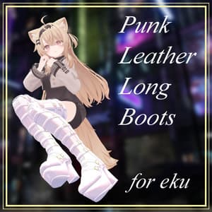 Punk Leather Long Boots【エク用/MA対応】
