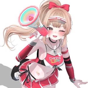 【14アバター対応】 Wavy Ponytail Hair