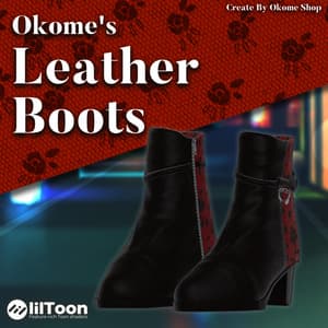 【46アバター対応】Okome's Leather Boots【VRC想定】