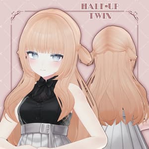 【13アバター対応】Half-Up Twin【VRC想定】