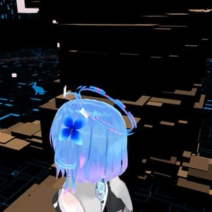 SR_Ring(16進数が表示されるサイバー調な天使の輪、色変更可能)