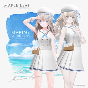 【27アバター対応】Marine Sailor Dress
