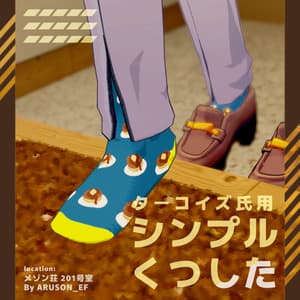 ターコイズ氏用 シンプルくつした