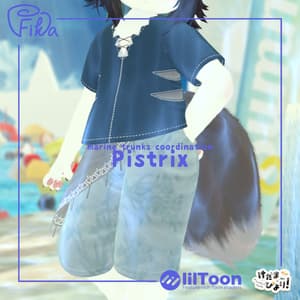 【VRChat想定3Dモデル】サマーコーデ「Pistrix」