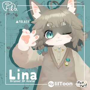 【VRChat想定3Dモデル】リナ-Lina-