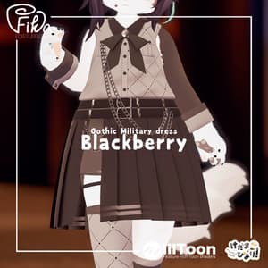 【VRChat想定3Dモデル】ミリタリードレス「Blackberry」