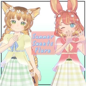 *Free*【ウィークエンド・タルトタタン】サマースイーツフレア【VRChat 3D衣装】