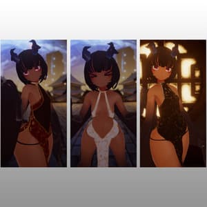 【FLASTOREアバター用】ホルターネックチャイナドレス