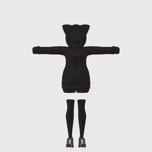 ソルシエル素体想定衣装「猫耳パーカー」