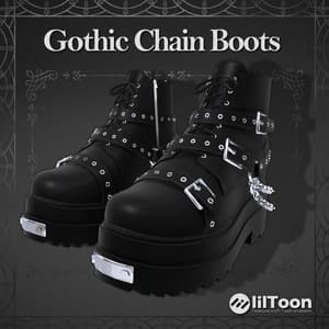 Gothic Chain Boots【12アバター対応】