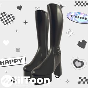 シンプルなロングブーツ【18アバター対応・MA対応】