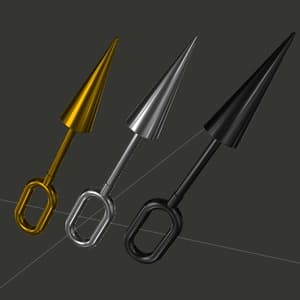 「無料」VRC想定ピアス「(気合の)チェーンピアス」