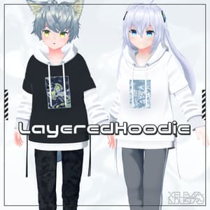 着せ替え用モデル『レイヤードパーカー』