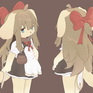 オリジナル3Dモデル【pato maid】