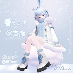 【23アバター対応】 雪うさぎの冬支度❄️🐇【3D衣装モデル】