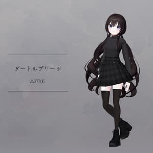 【衣装】タートルプリーツ(連翹・リディv2対応)【FBX】