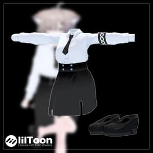 【複数アバター対応】ミリタリータイトスーツ