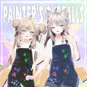 【12アバター対応】絵描きのオーバーオール