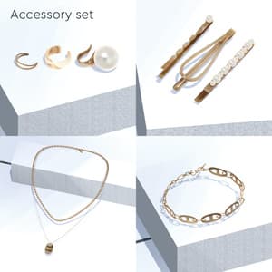 【VRC対応装飾】5アバター対応「アクセサリー4点セット 」