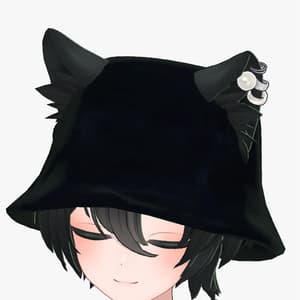 【VRC対応装飾】6アバター対応「帽子、アクセサリー4点セット 」