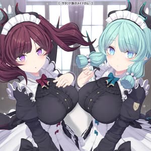 【オリジナル3Dモデル】サタリナ族のメイドさん