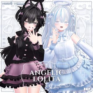 🤍Angelic Lolita〖16アバター対応〗🩵