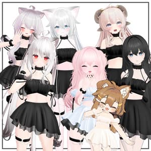 【7アバター対応】 Poplin dress