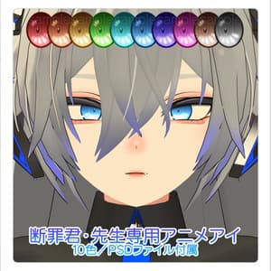 【アイテクスチャ】断罪君・先生専用アニメアイ【10色・PSD付属】