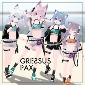 【11アバター対応】パーカー&ショートパンツコーデ