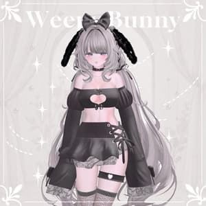 【9アバター対応】 Weepy Bunny 【VRChat向け衣装モデル】