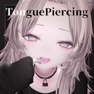 【30アバター対応】舌ピアス(MA設定済み&セットアップツール付)