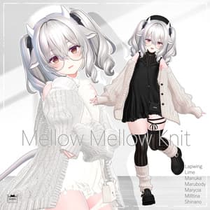 【13アバター対応】Mellow Mellow Knit【VRChat】