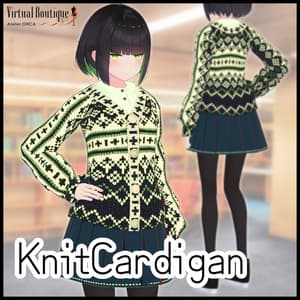 オリジナル衣装:KnitCardigan【Unity2019対応済】