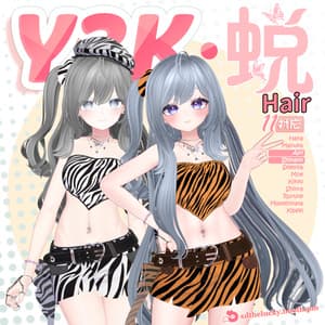 【Hair-11アバター対応】Y3K-TUI蜕