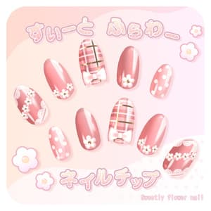 すいーとふらわーネイルチップ✿Sweetly flower nail
