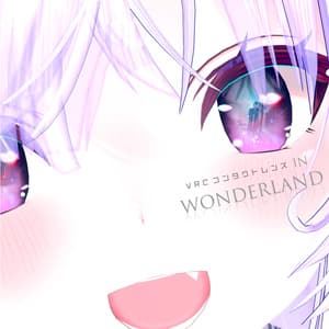 VRChatアバター用コンタクトレンズ"〇×■インワンダーランド"【70アバター対応】※黒目に景色やお友達を写すレンズです#mumu_shop