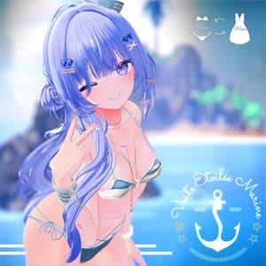 60アバター相当 マリンセーラー&水着 -Voûte Étoilée Marine-ヴート エトワレ マリン (VRChat向け衣装)#mumu_shop